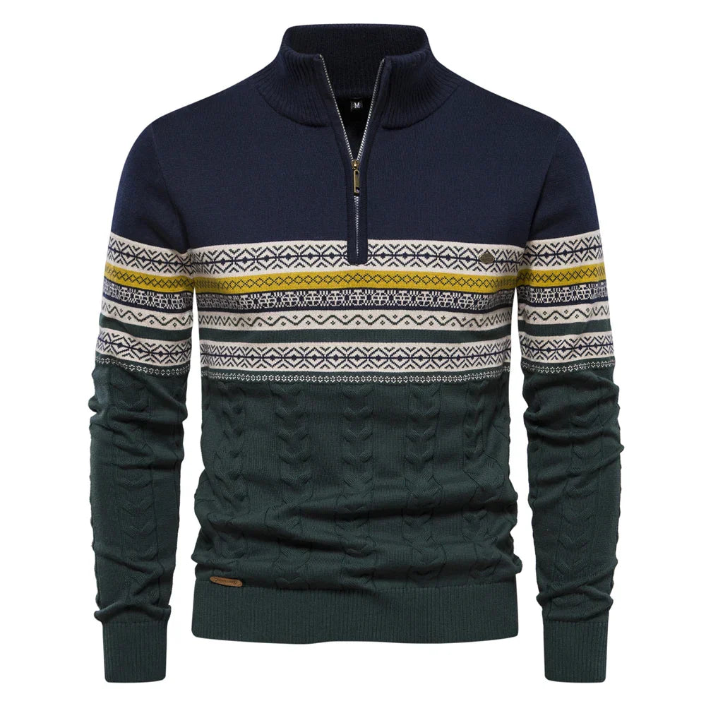 Gustav - Sweater van hoge kwaliteit met retro patronen