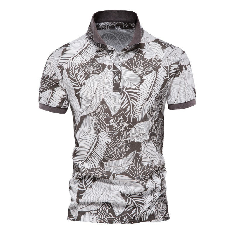 Ethan - Tropical Breeze Polo - Omarm de Hawaiian Summer Vibes