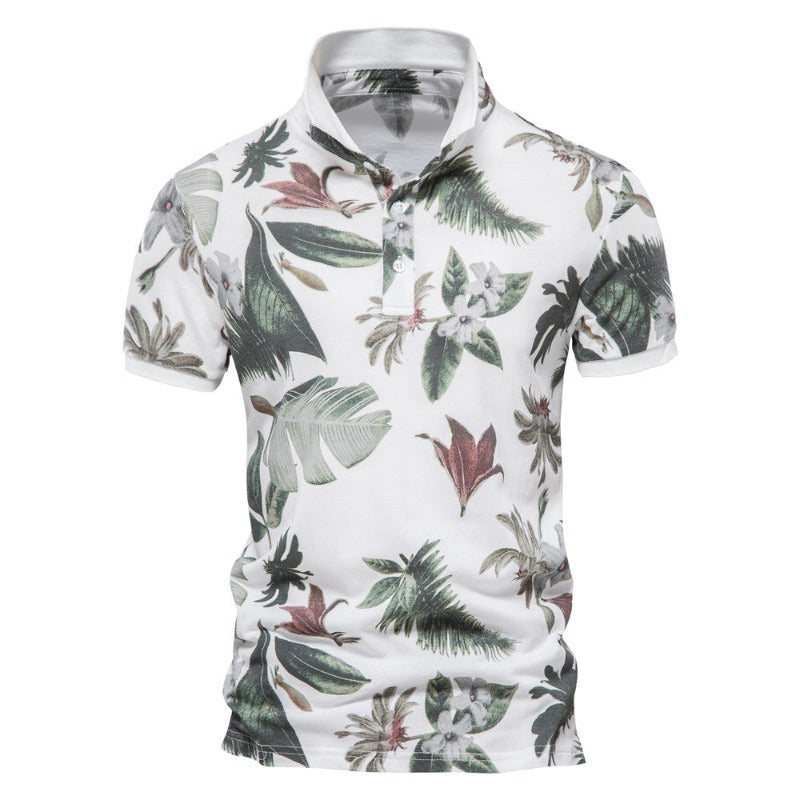 Ethan - Tropical Breeze Polo - Omarm de Hawaiian Summer Vibes