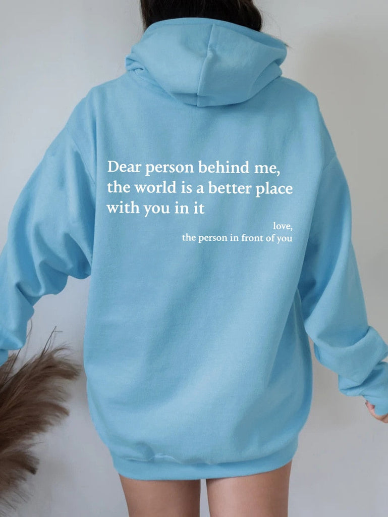 Angel™ - lieve persoon achter mij unisex hoodie [laatste dagkorting]