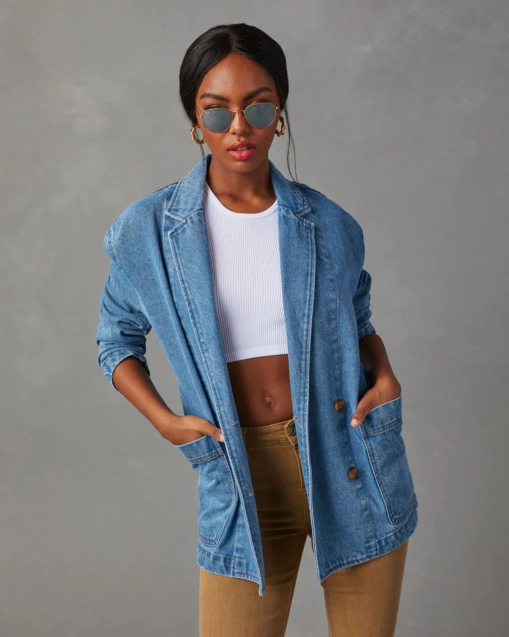 Mette | Denim Blazer