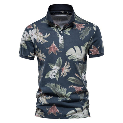 Ethan - Tropical Breeze Polo - Omarm de Hawaiian Summer Vibes