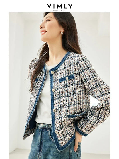 Christiana-Geruit Tweed Cropped Jack Voor Dames