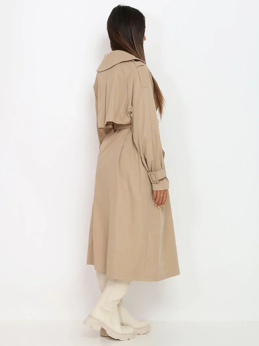 Elegante lange trenchcoat voor dames - Sharlet