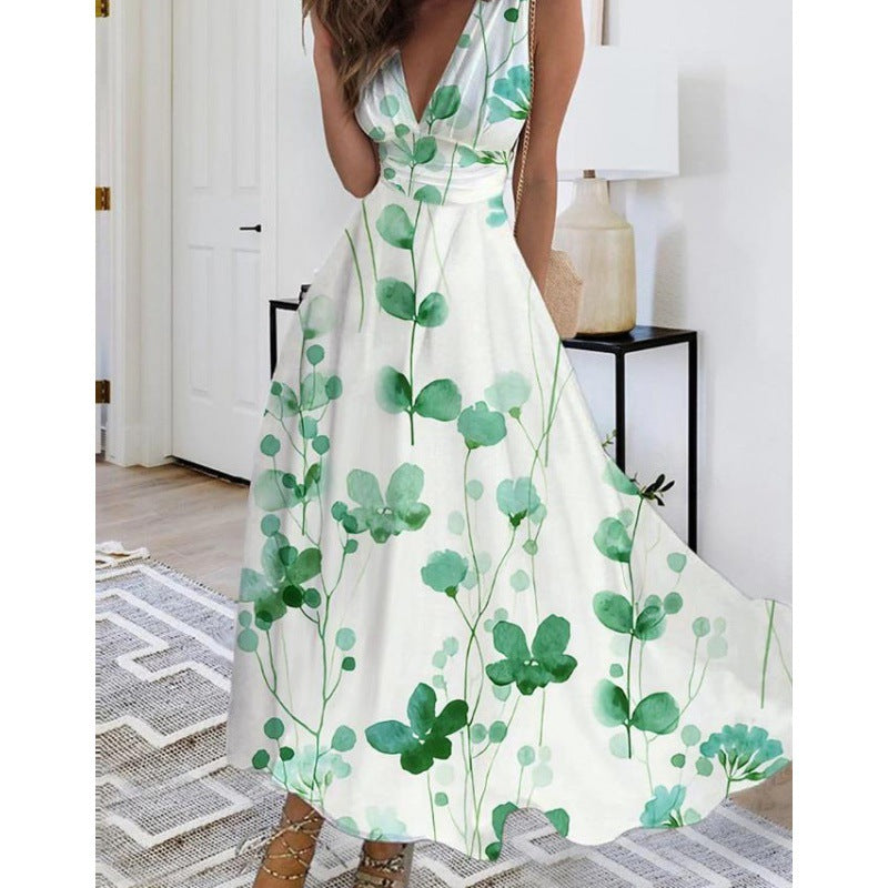 Carol | Bloemen Maxi Jurk