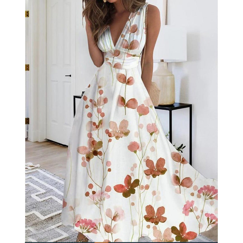 Carol | Bloemen Maxi Jurk