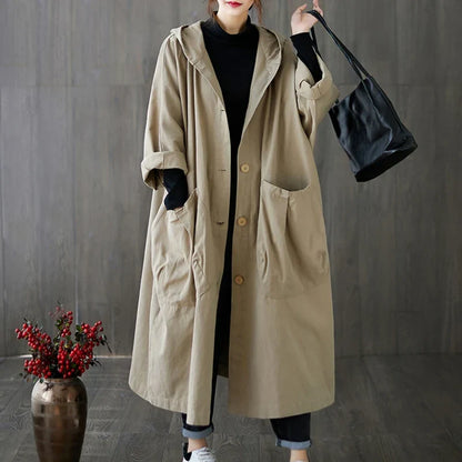 Winter trenchcoat voor dames - Kalie