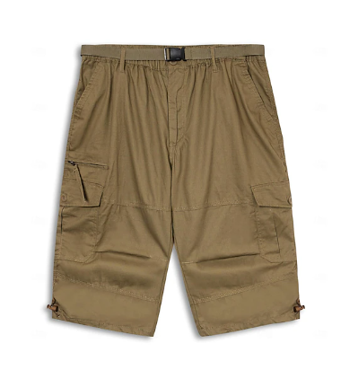 Daniel - stretchshort met cargozakken en pijpen