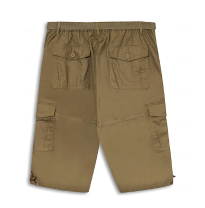 Daniel - stretchshort met cargozakken en pijpen