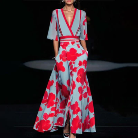 Mia - maxi-jurk met bloemen