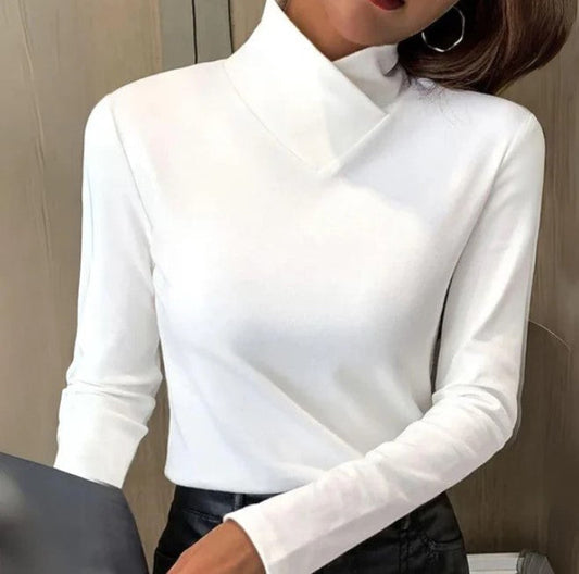 Chloe - eenvoudig wit elegant t-shirt