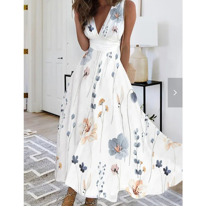 Carol | Bloemen Maxi Jurk