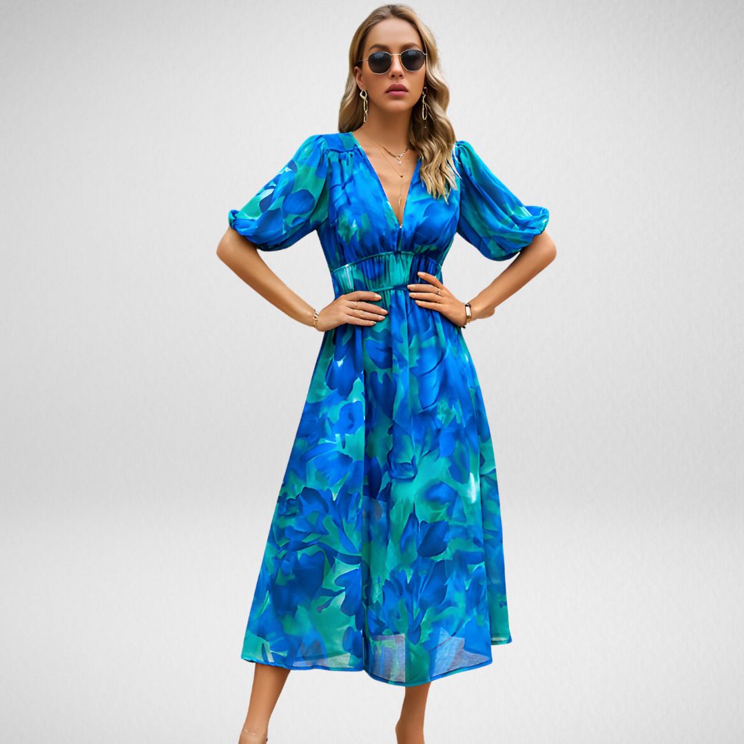 Aurora™ - Elegante Patronen Jurk