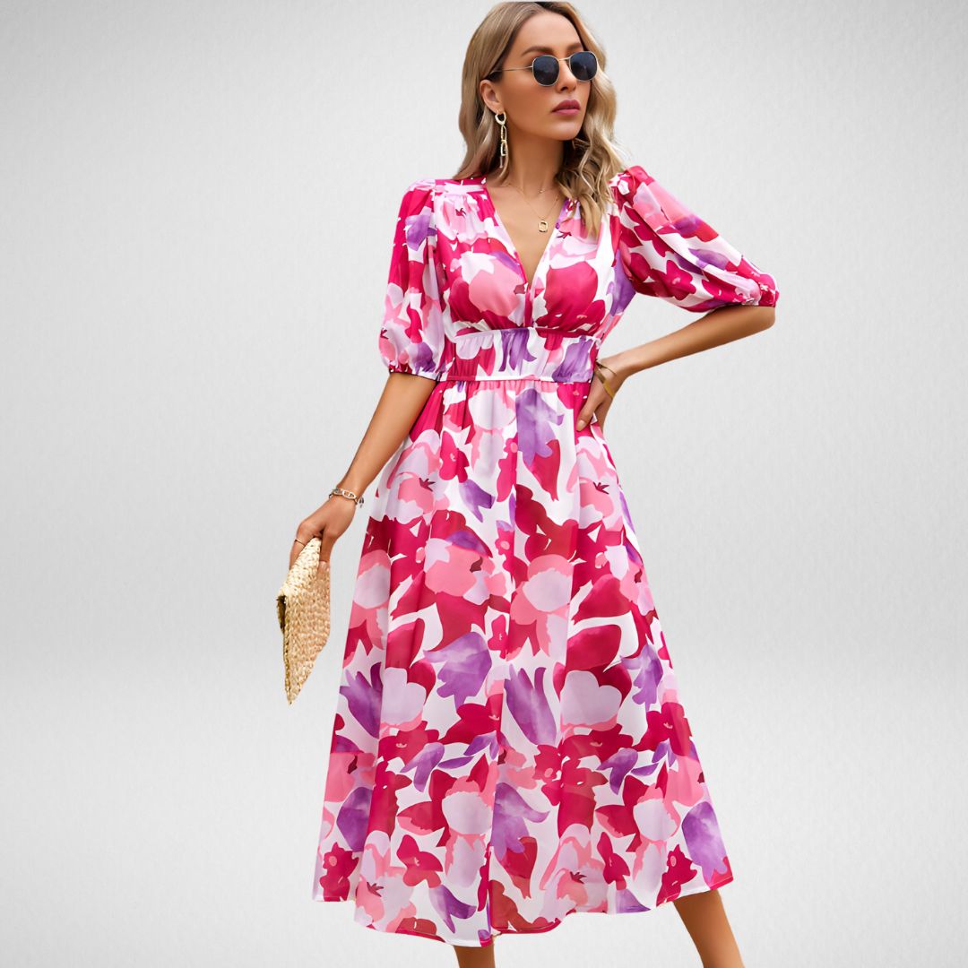 Aurora™ - Elegante Patronen Jurk