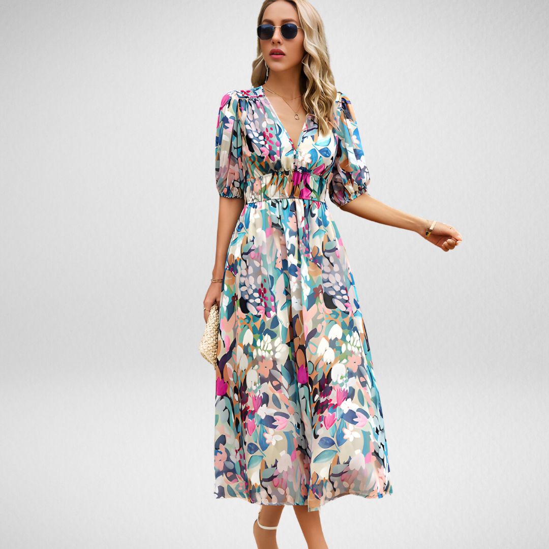 Aurora™ - Elegante Patronen Jurk