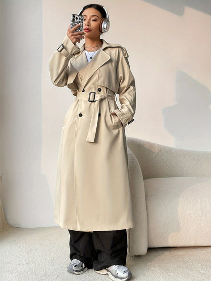 Comfortabele winter trenchcoat voor dames - Marjan