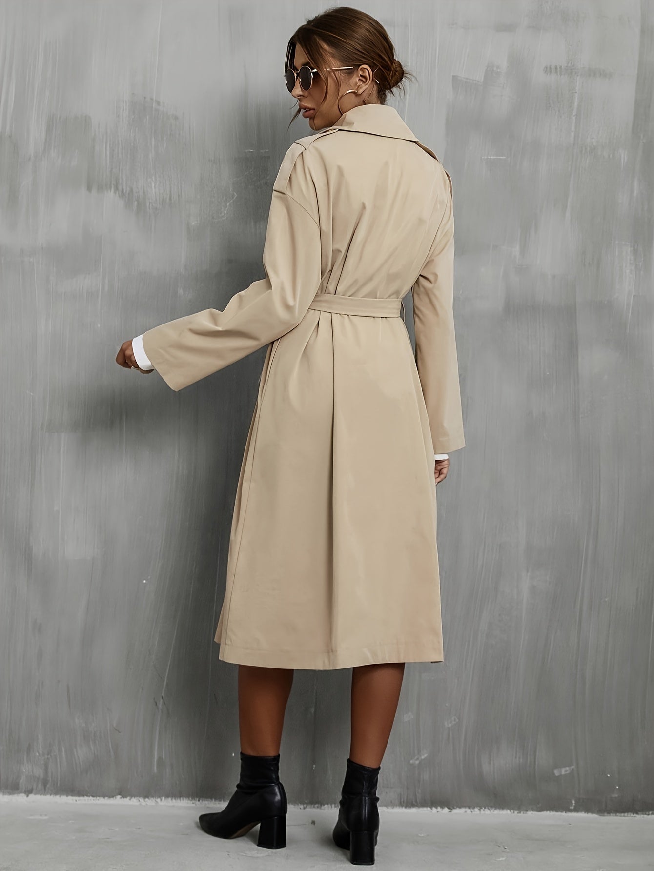 Casual lange winter trenchcoat voor dames - Manon