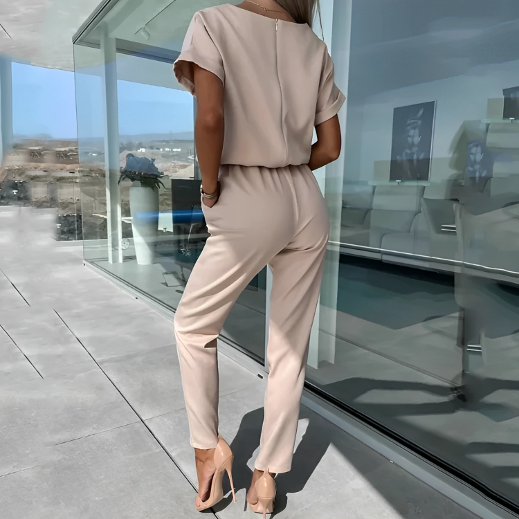 Julia Jumpsuit met korte mouwen