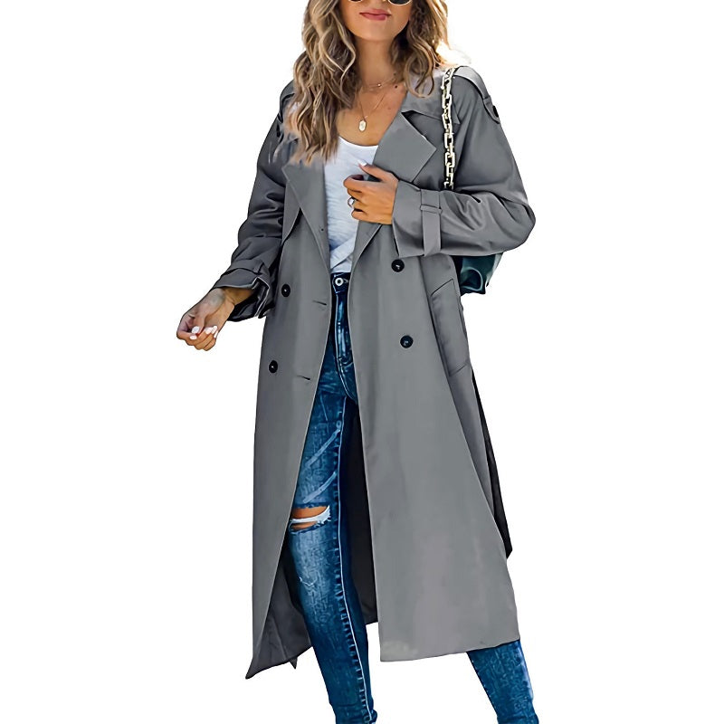 Zara - Dames Trenchcoat Lang