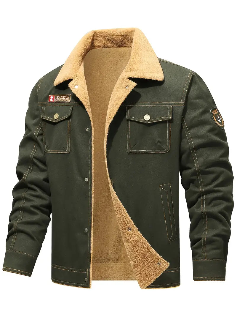 Don - Warme Winterjas voor Heren - Casual Militair Stijl met Fleece Voering