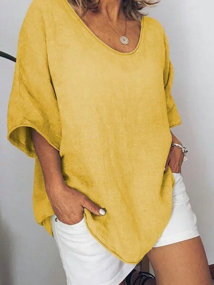 MiaSofia oversized linnen t-shirt