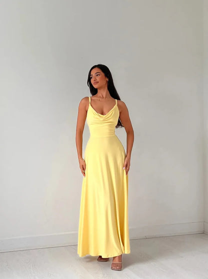 Lulah - gedrapeerde maxi-jurk