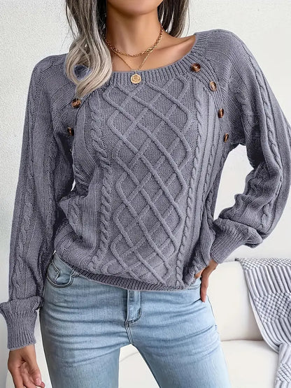 Acrylic Knit Comfort Pullover