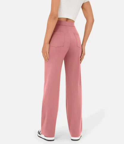 Fitaaly | High-waisted elastische casual broek™