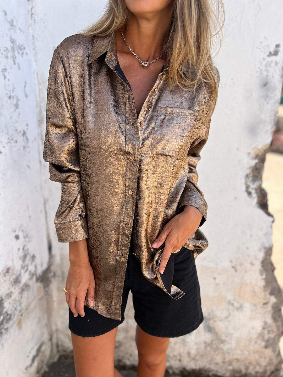 Tallis™ Metallic Blouse