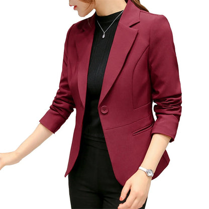 Leslie - Slim-fit blazer met zakken voor dames