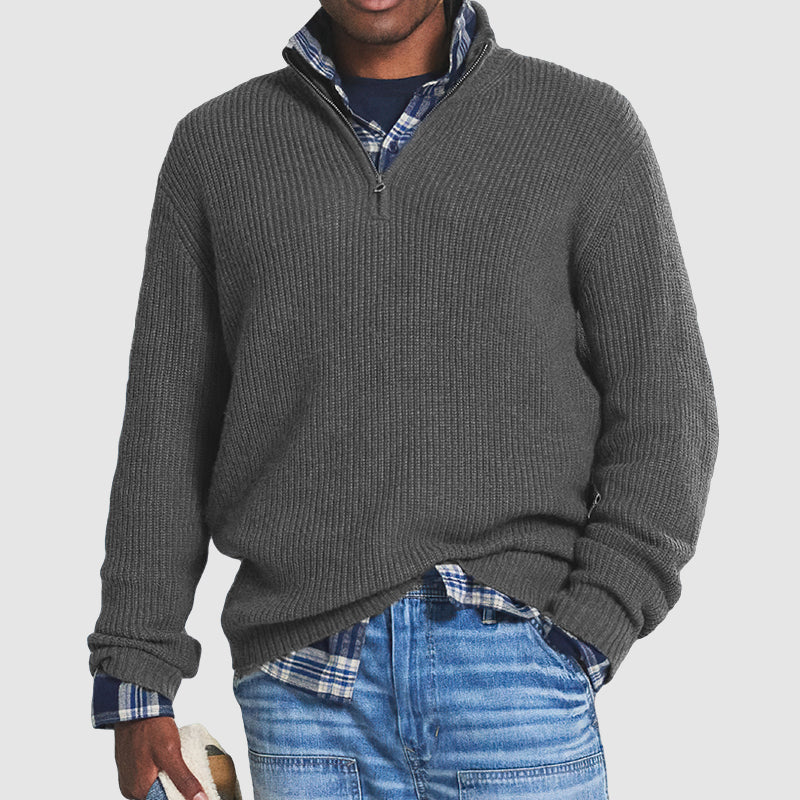 Cody™ - Pullover Business Casual met ritssluiting