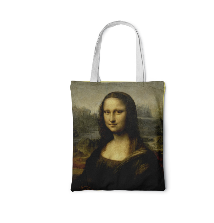 Canvas tas met zonnebloem Creatieve kunst Zelfportret Schoudertas Gepersonaliseerde handtas