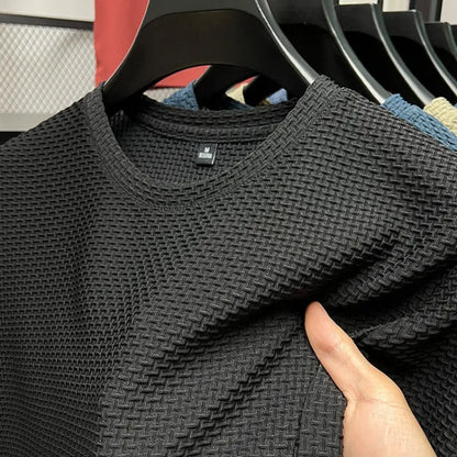 T-Shirt een Maniche Corte in Mesh Ijszijde