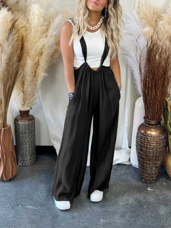 Zachte Losse Effen Gekleurde Dreams-Jumpsuit