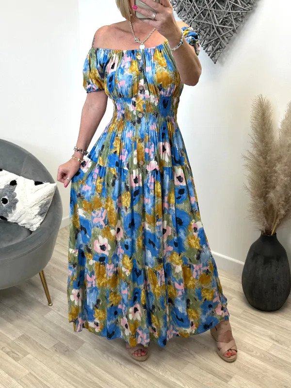 Bloemenprint Magic Long Maxi Sun kjole